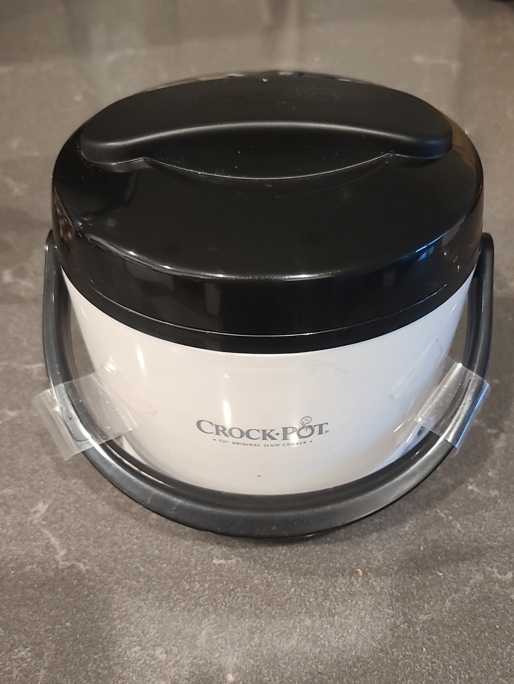 Crock-Pot Small Portable Luncj Warmer - White & Black